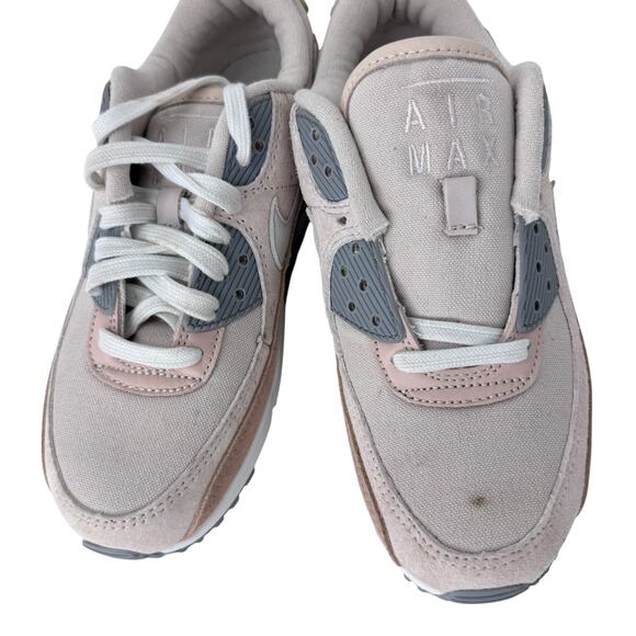 Nike Air Max 90‎ Premium Sneakers Mens US 5.5 Beige Upper Synthetic DA1641-201 main image 12